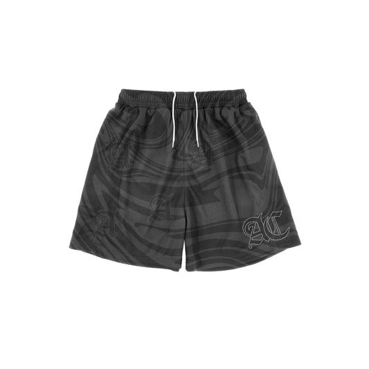 Black Mesh Shorts