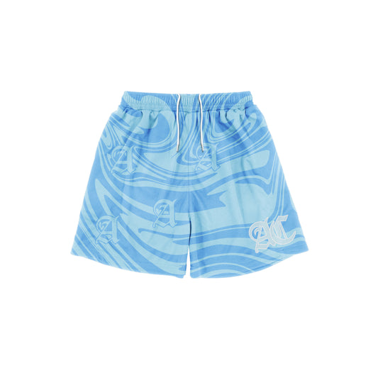 Blue Mesh Shorts