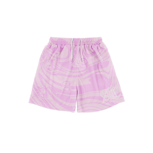 Pink Mesh Shorts