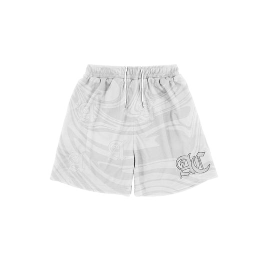White Mesh Shorts